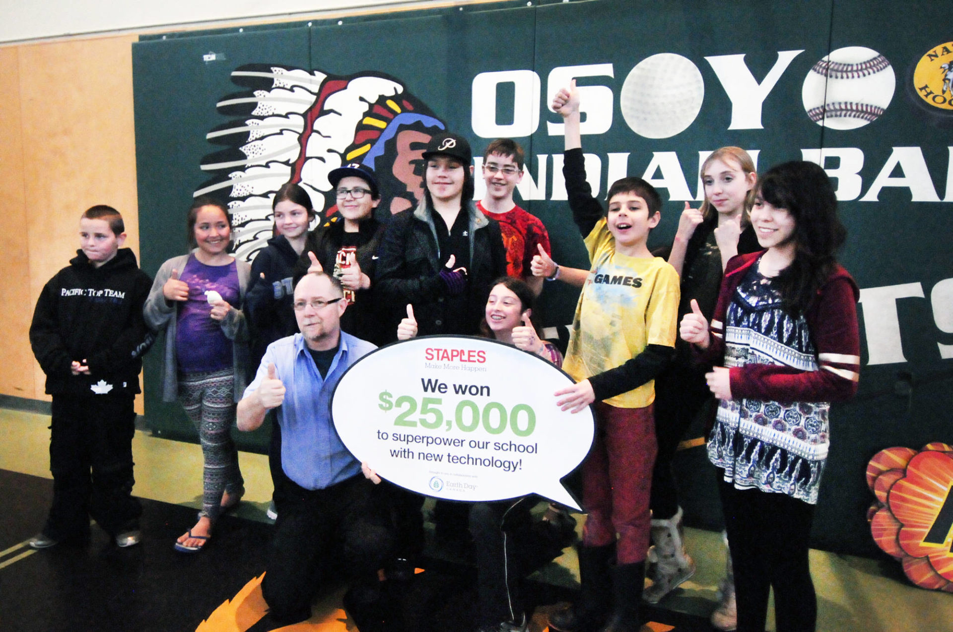 Oliver school celebrates one year after winning $25,000
